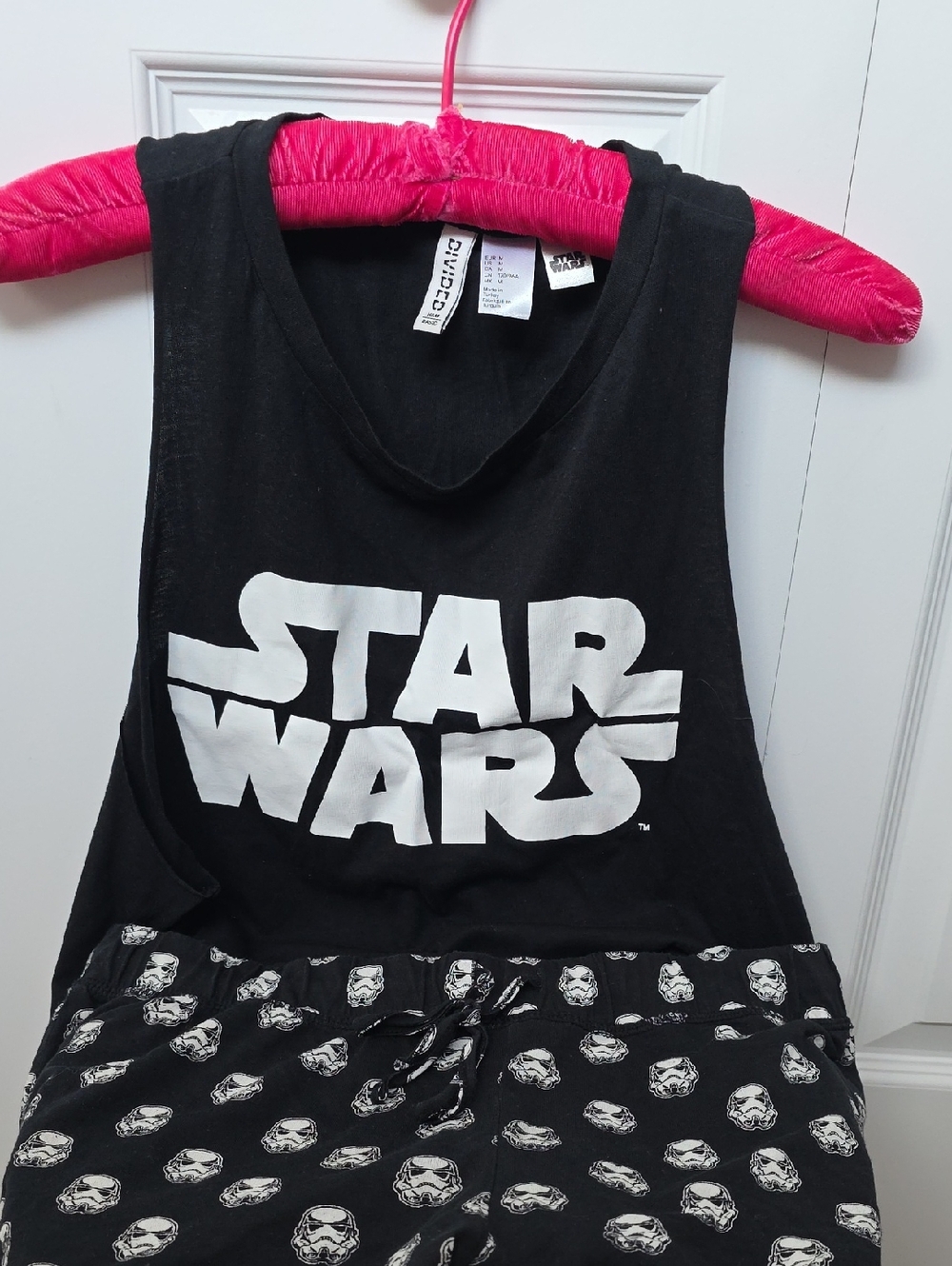 Star Wars PJs tank and shorts